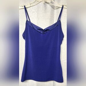 THE LIMITED Blue Dressy Fitted Cami Tank- Adj Straps- Women's Size Small